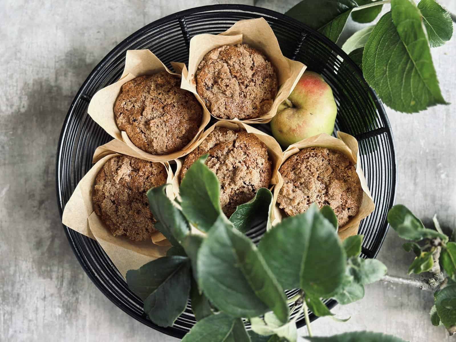 The Best Apple And Raisin Rye Muffins